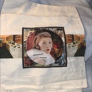 Anne Taintor “Domestically Disabled” Tea Towel